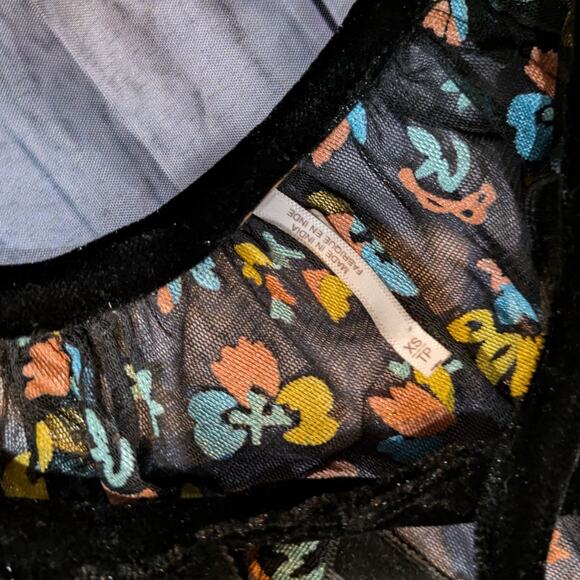 Free People Practical Magic Floral Print Mesh Dress Size XS - Picture 5 of 11